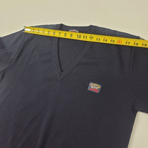 Vintage Paul&Shark Yachting Sweater Jumper Acrylic Merino Wool V-Neck Size Large - Picture 6 of 7